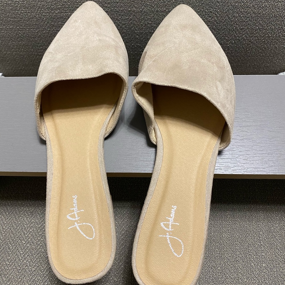 Light Stone color suede shoes. Like New. Clean.